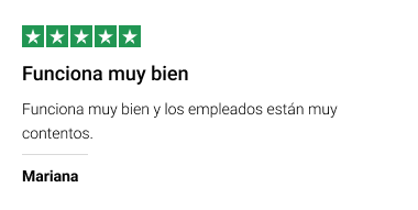 comentario de trustpilot
